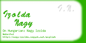 izolda nagy business card